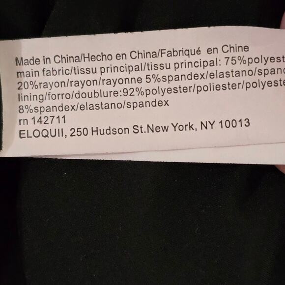 ELOQUII  Black Blazer Jacket Oversized Double Breasted Career Business Coat 18 - Picture 6 of 7